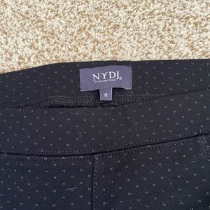 NYDJ Black & White Kick Flare Pant Size 8